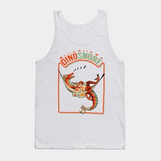 DinoSNORE Velociraptor Sleeping Dinosaur Tank Top